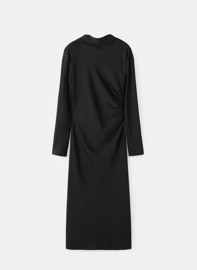 Mango  Ruched midi dress for Women | Best Price UAE